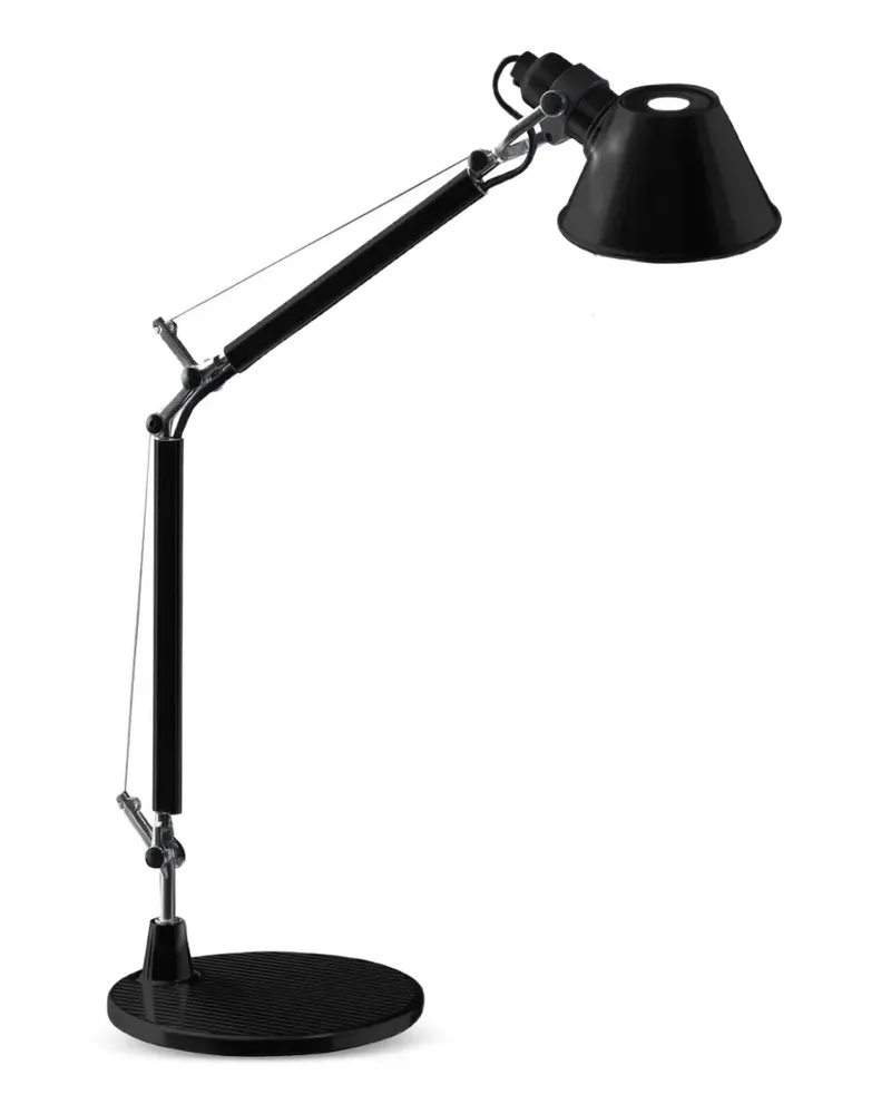 Artemide Tolomeo Tischlampe mit verstellbaren Bügeln - Schwarz Schwarz