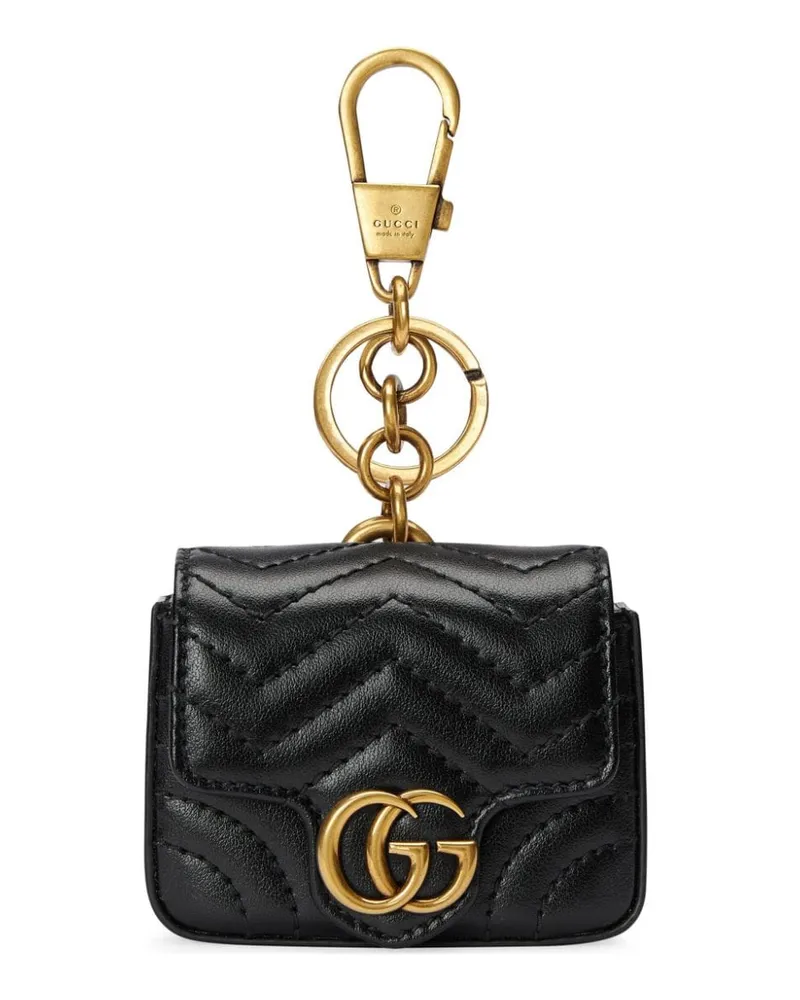 Gucci GG Marmont Schlüsselanhänger Schwarz