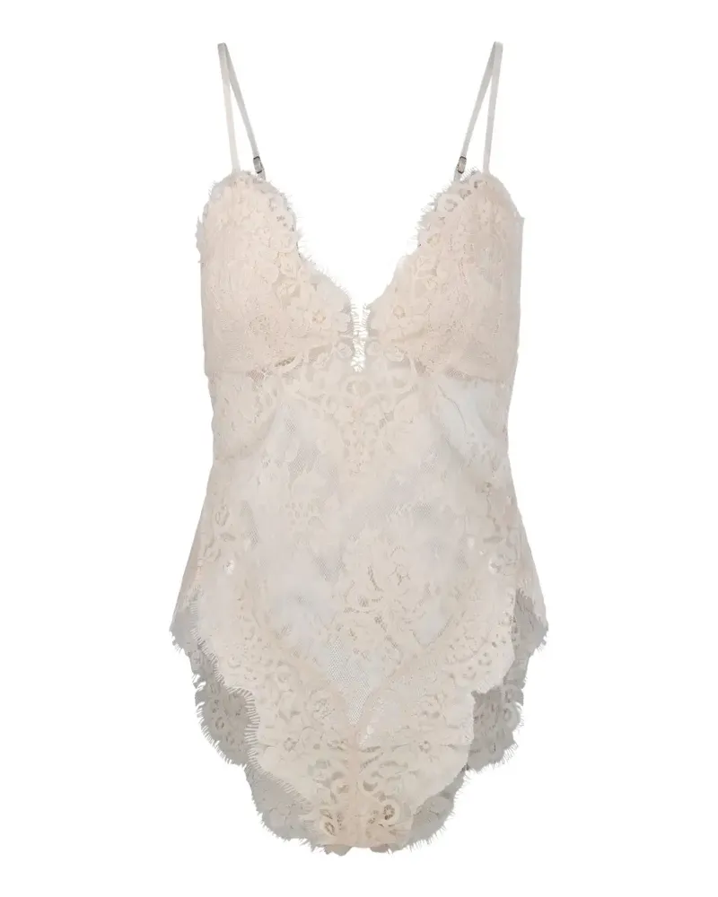 Zimmermann Camisole-Top mit Spitzeneinsätzen - Nude Nude