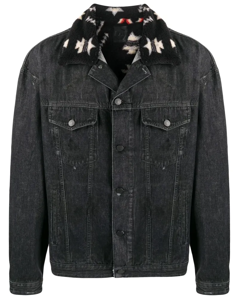 alchemist Klassische Jeansjacke - Schwarz Schwarz