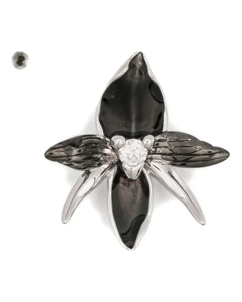 Shaun Leane black-orchid diamond earrings - Silber Silber