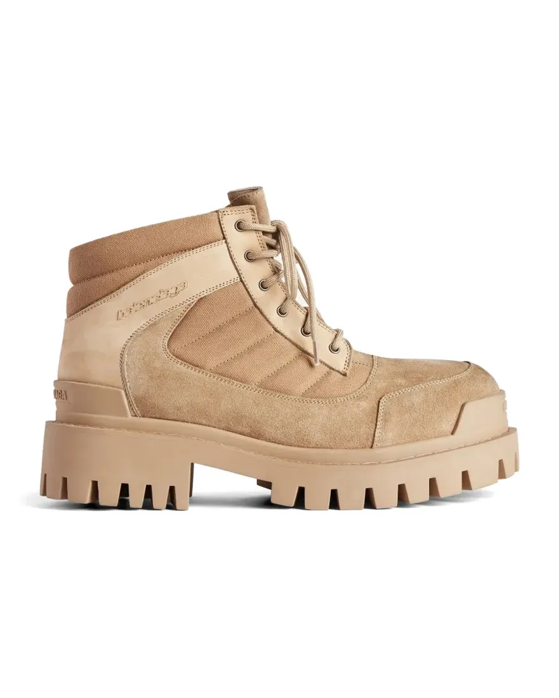 Balenciaga Strike combat boots - Nude Nude