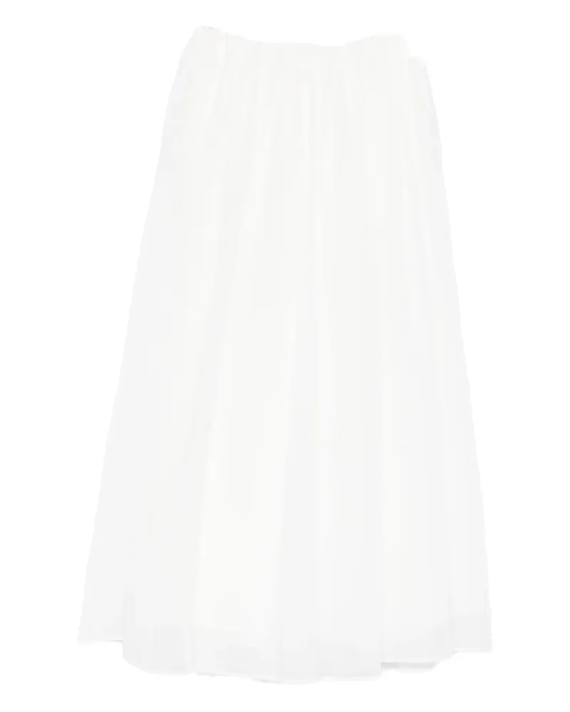 Brunello Cucinelli Maxirock aus Seide - Weiß Weiß