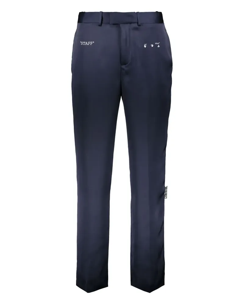 OFF-WHITE Hose aus Satin - Blau Blau