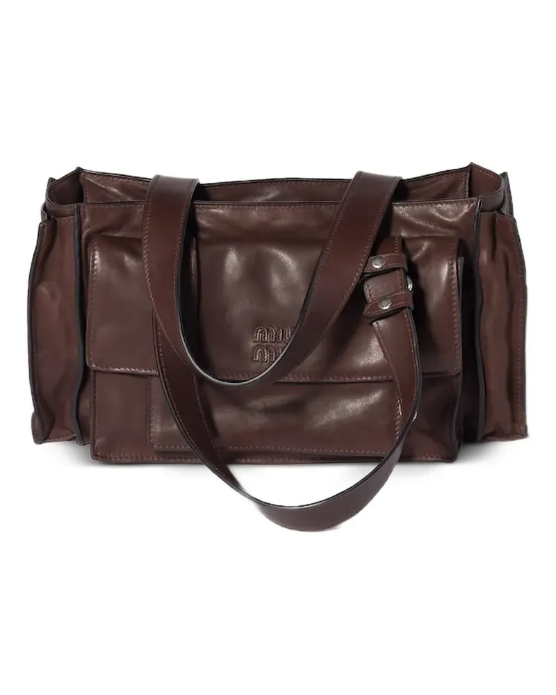 Miu Miu Utilitaire Schultertasche - Braun Braun