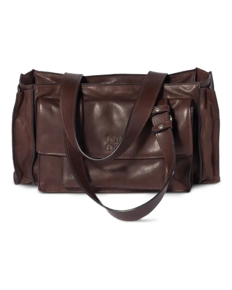 Miu Miu Utilitaire Schultertasche - Braun Braun