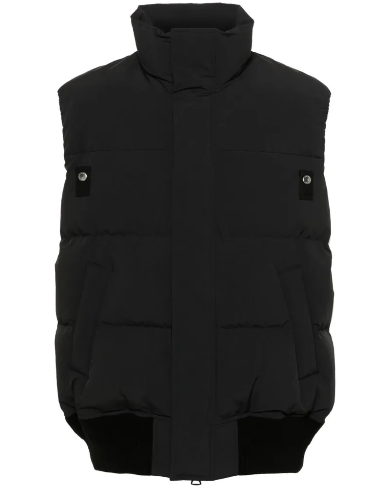 Sacai Gesteppte Weste - Schwarz Schwarz
