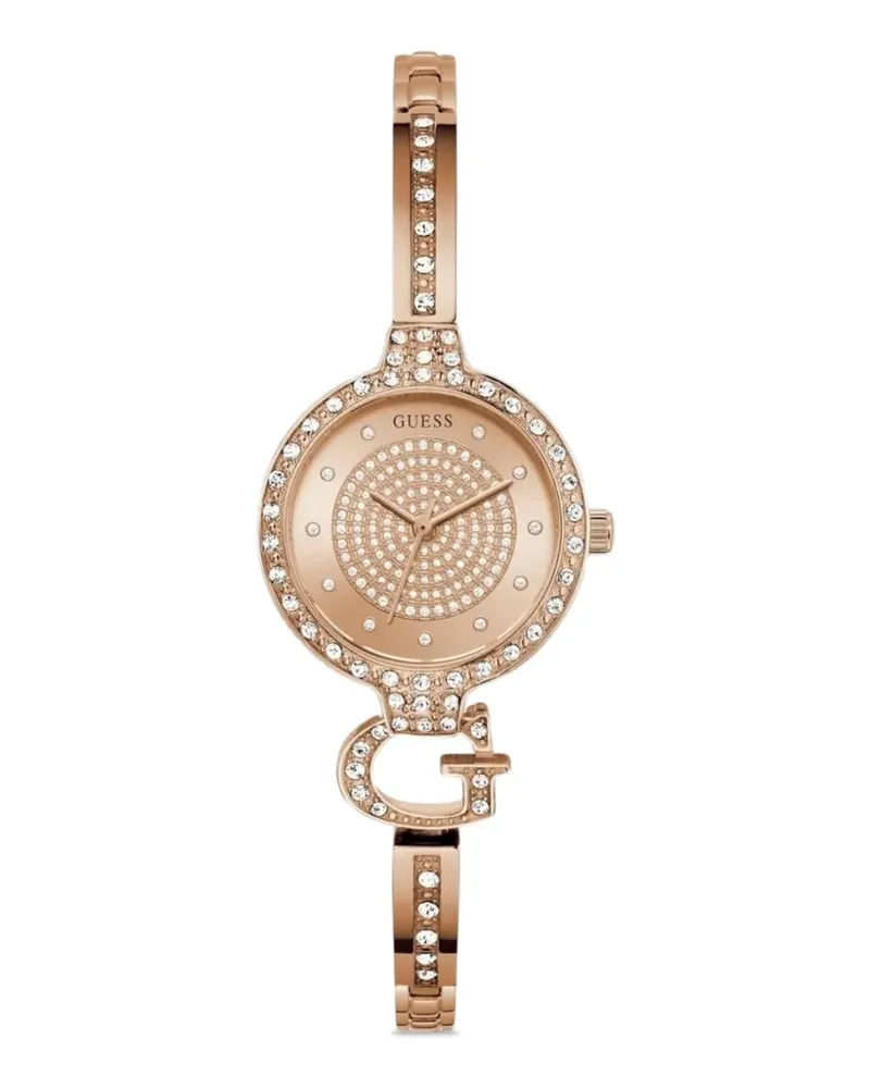 Guess Ladys Giselle Armbanduhr mit Kristallen 28mm - Rosa Rosa
