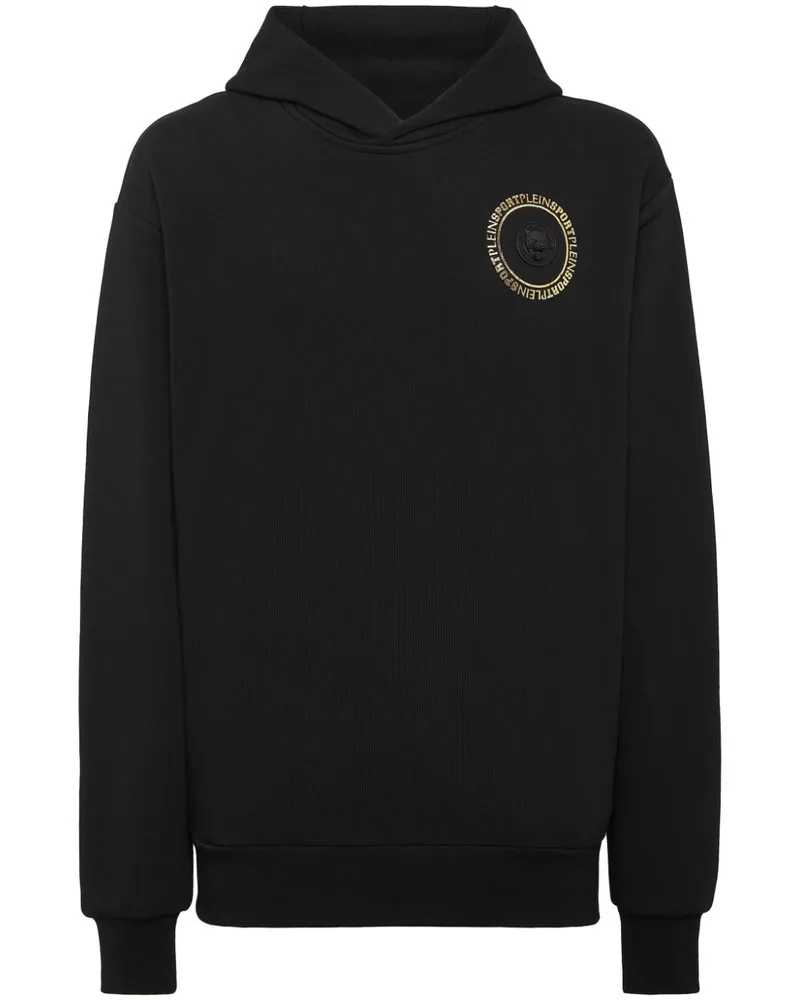 Philipp Plein Hoodie mit Tiger - Schwarz Schwarz