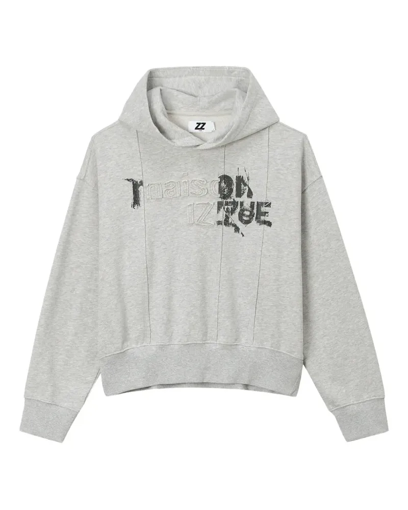 Izzue Hoodie mit tiefen Schultern - Grau Grau