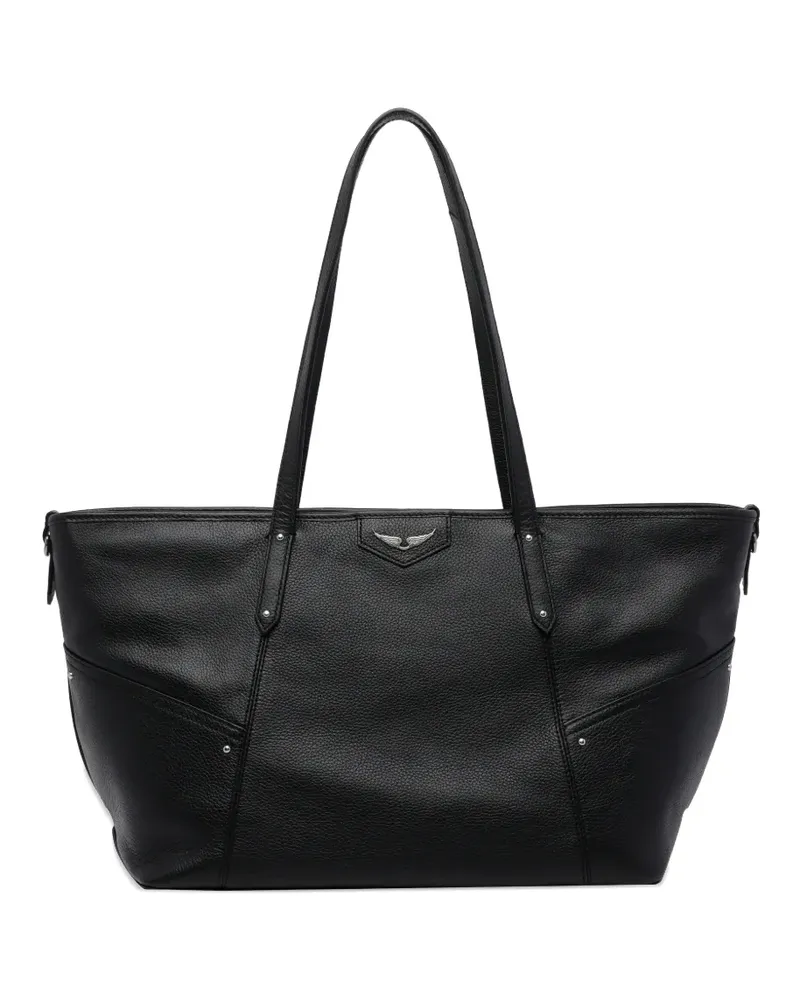 Zadig & Voltaire Z zip external pocket shopping bag - Schwarz Schwarz
