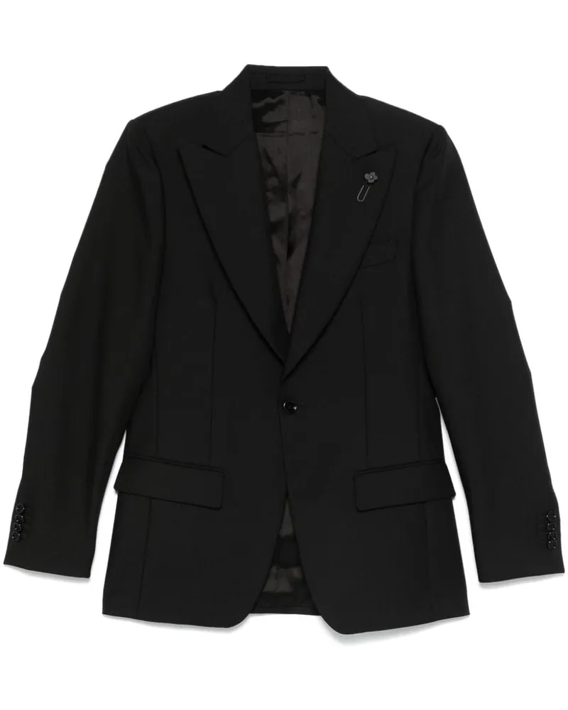 LARDINI Einreihiges Sakko - Schwarz Schwarz