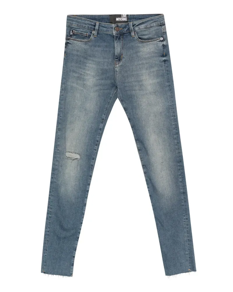 Moschino Tief sitzende Skinny-Jeans - Blau Blau