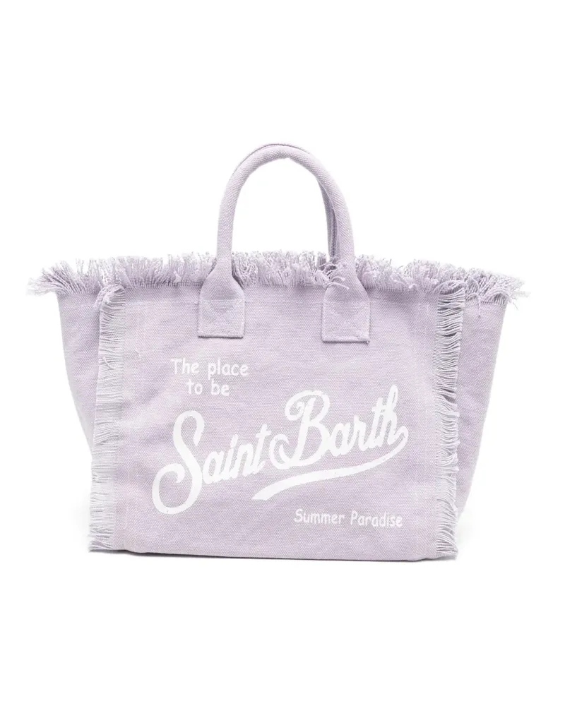 MC2 Saint Barth Colette frayed-detail tote bag - Violett Violett