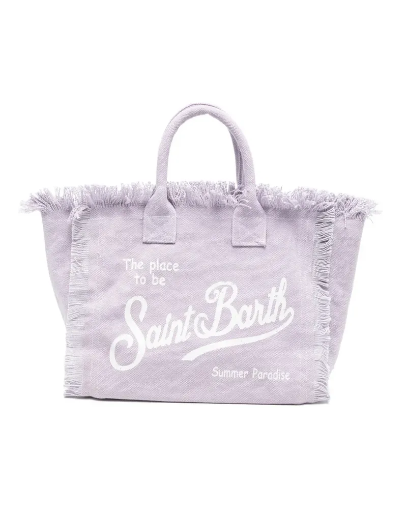 MC2 Saint Barth Colette frayed-detail tote bag - Violett Violett