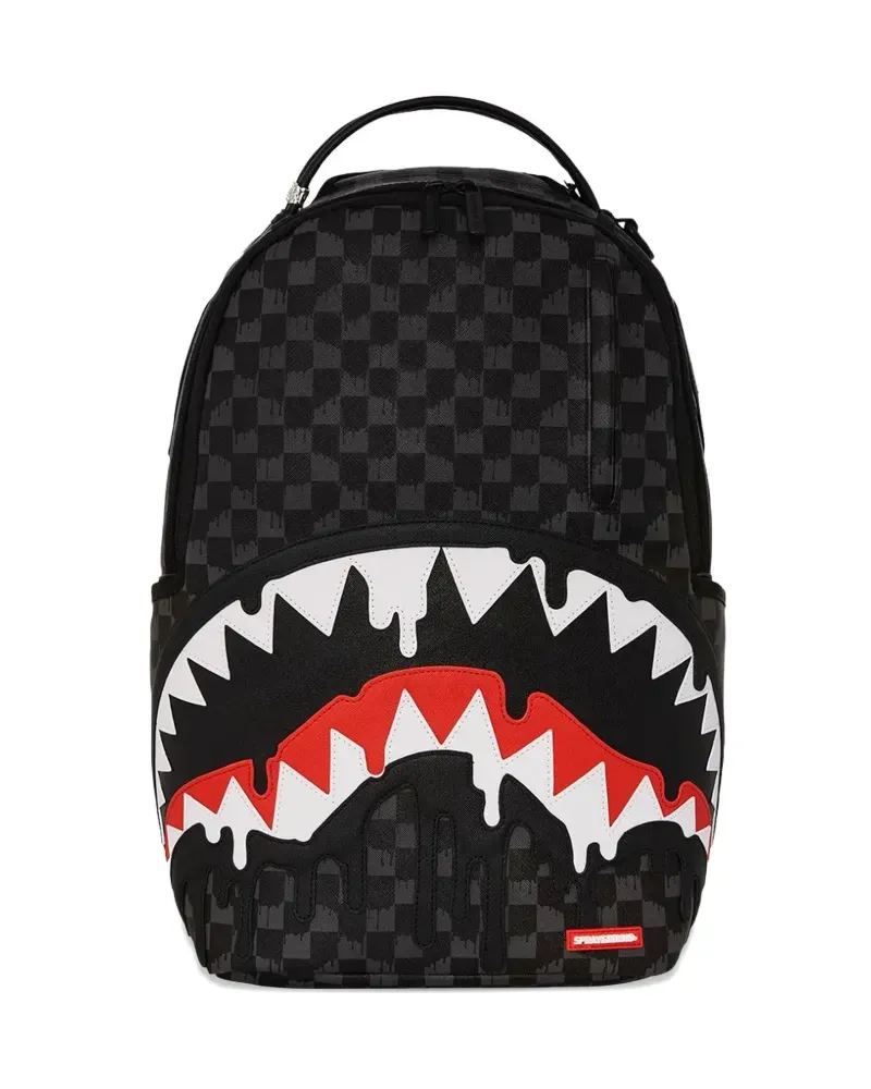 Sprayground Rucksack mit Hai-Check - Schwarz Schwarz