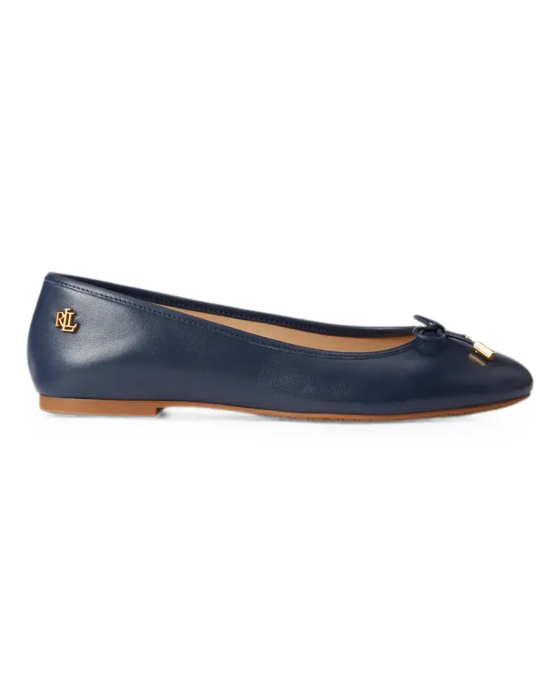 Ralph Lauren Jayna bow-detail ballet flats - Blau Blau