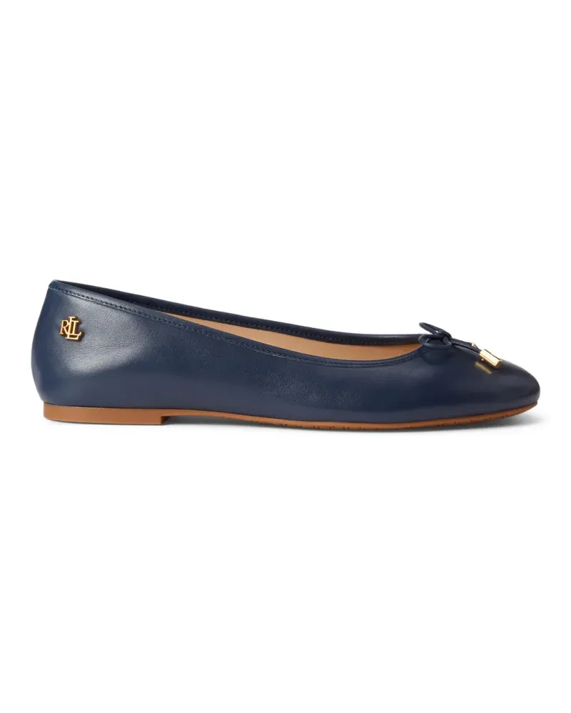 Ralph Lauren Jayna bow-detail ballet flats - Blau Blau