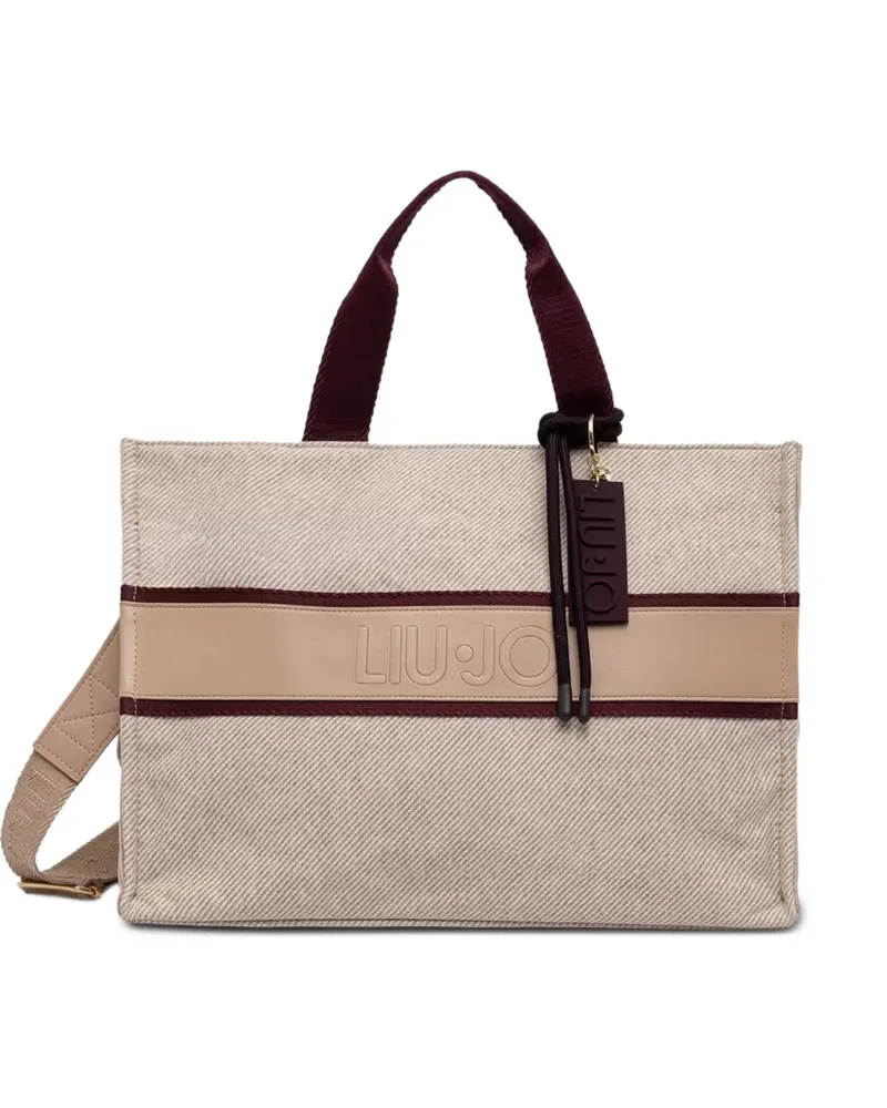 Liu Jo Großer Tote Bag in Stoff - Nude Nude