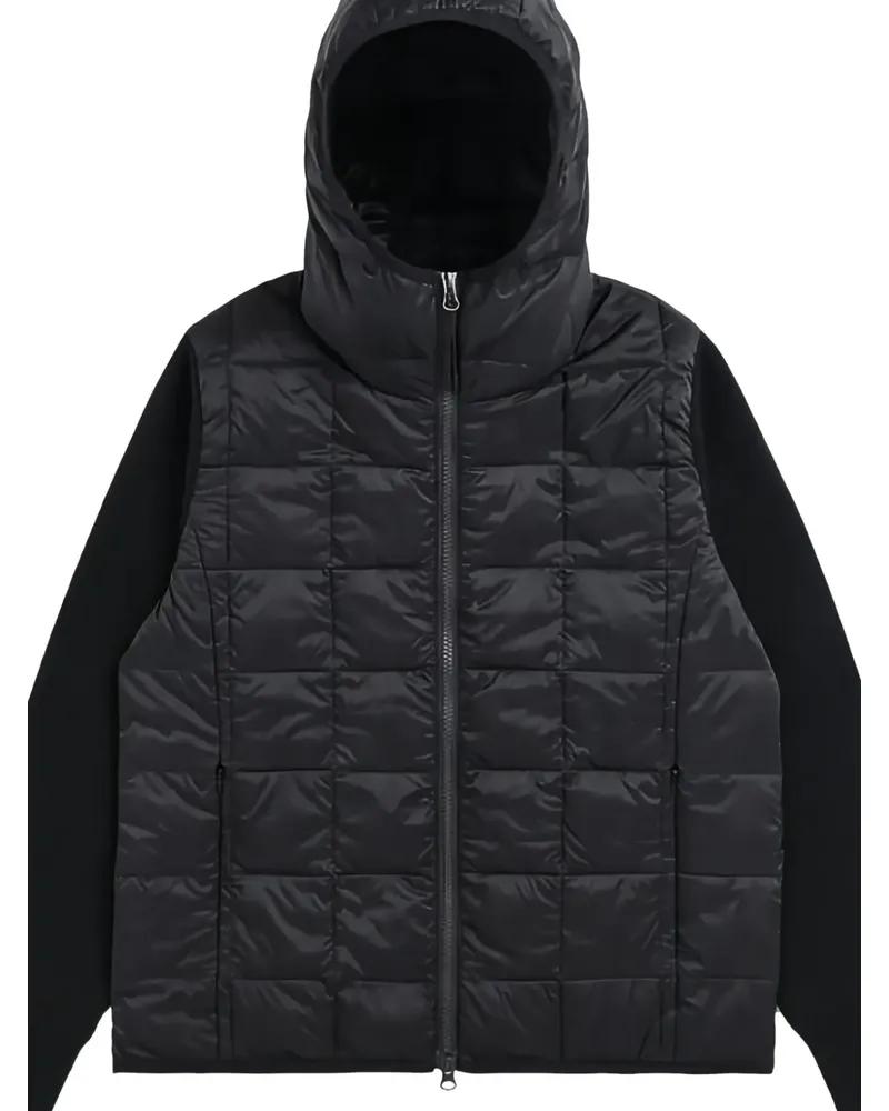 TAION quilted hooded jacket - Schwarz Schwarz