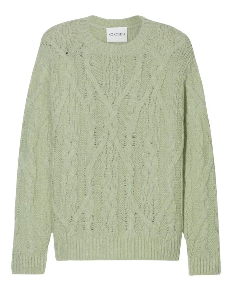 Closed Pullover mit Zopfmuster - Grün Grün