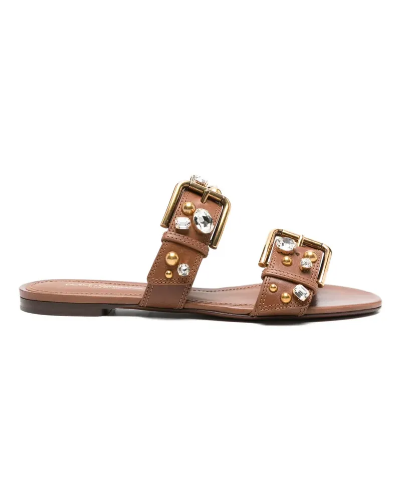 Dolce & Gabbana Sandalen mit verzierten Riemen - Braun Braun