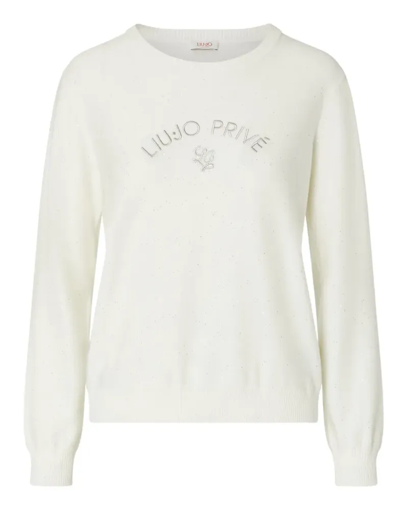 Liu Jo top with micro sequins - Weiß Weiß