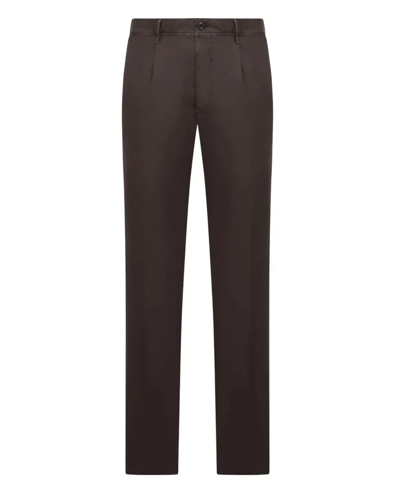Incotex pleated-front trousers - Braun Braun
