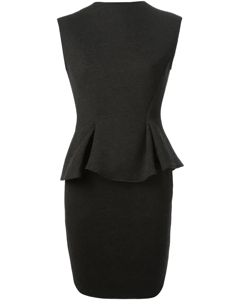 Lanvin Kleid mit Schößchen - Schwarz Schwarz