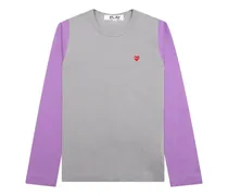 Langarmshirt mit Herz-Logo - Grau