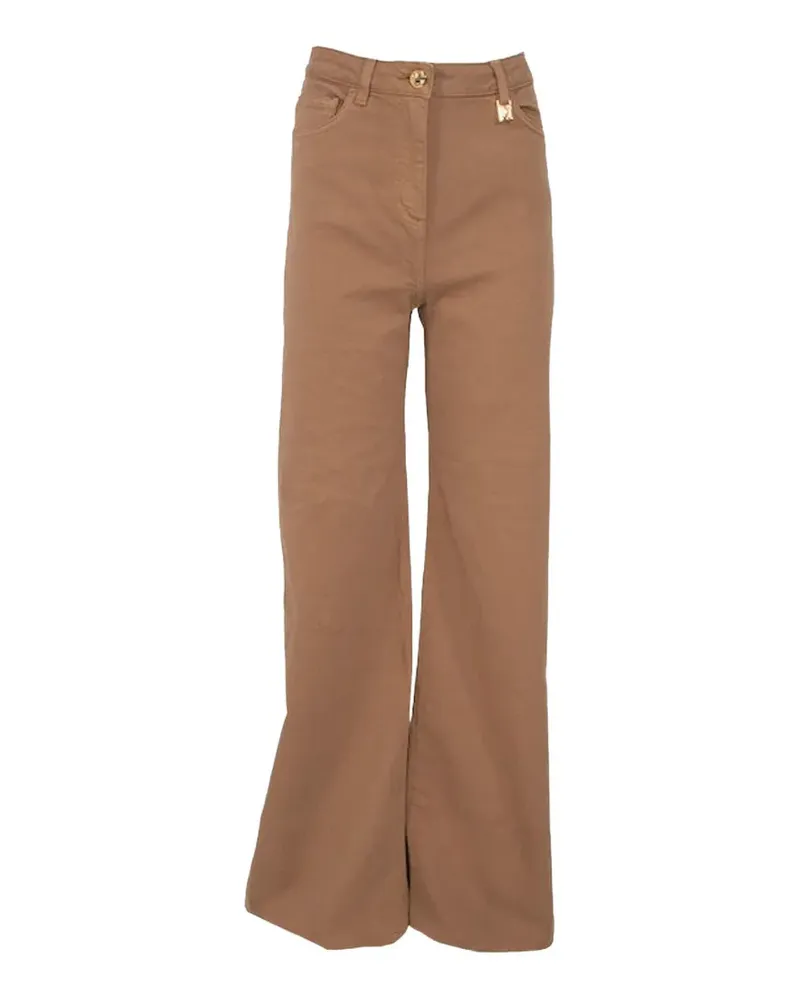 Elisabetta Franchi Jeans mit weitem Bein - Braun Braun