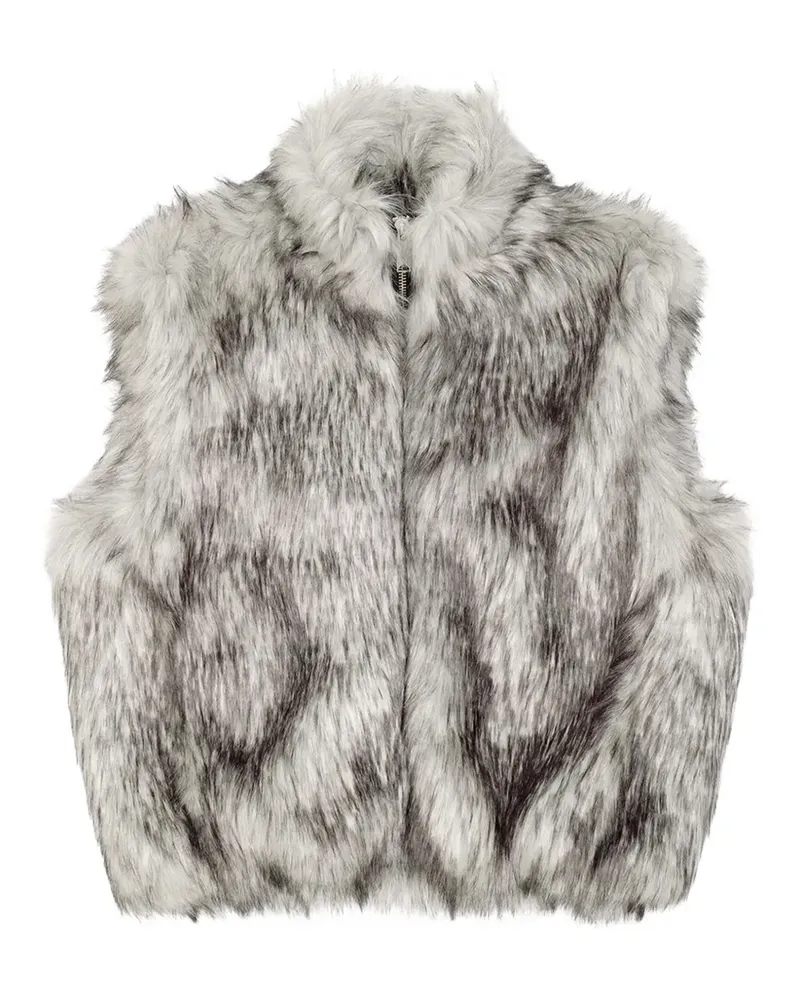 AMBUSH Wendbare Weste mit Faux Fur - Grau Grau