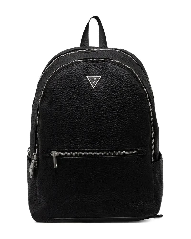 Guess Rucksack mit Zwei-Wege-Reißverschluss - Schwarz Schwarz