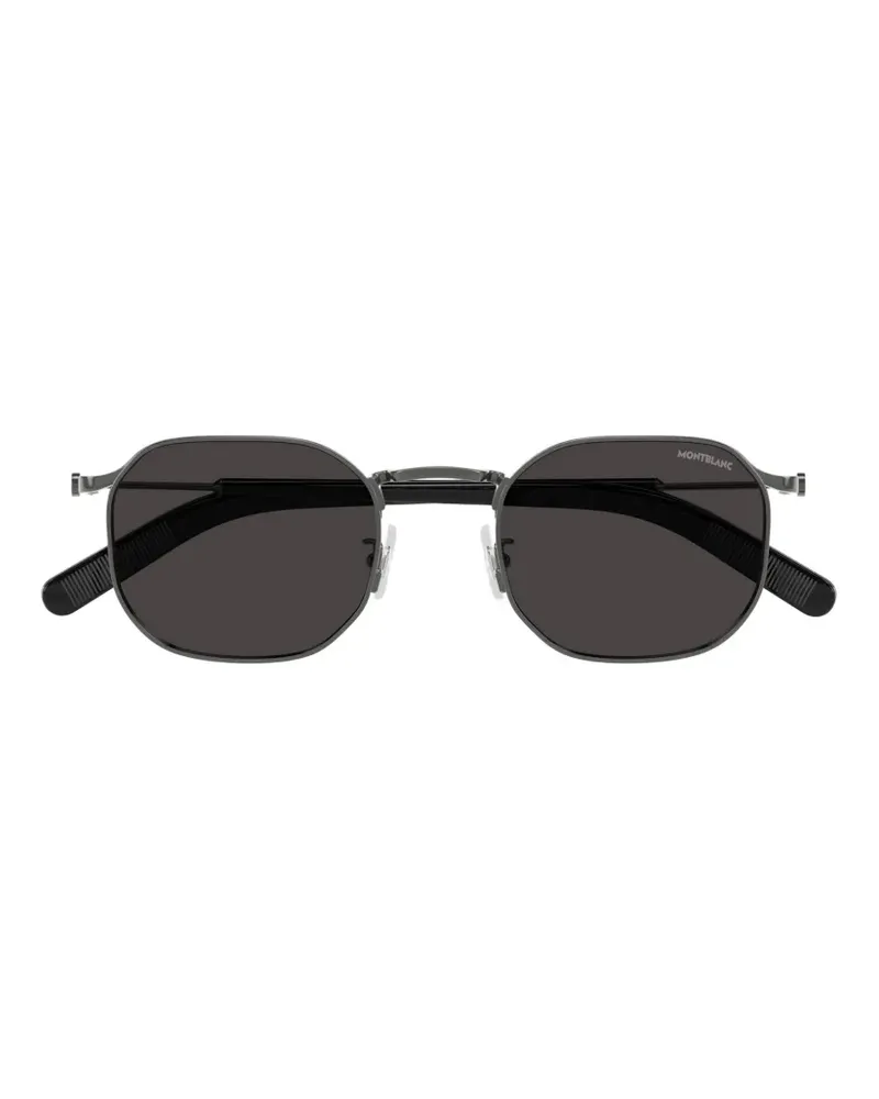 Montblanc geometric-frame sunglasses - Grau Grau