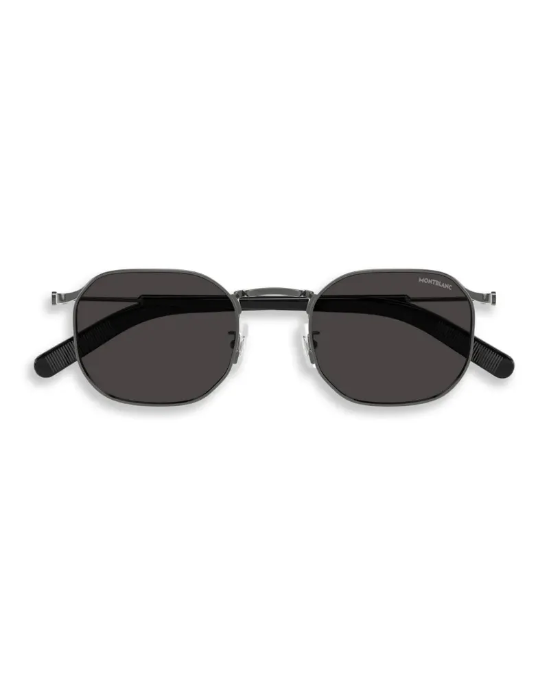 Montblanc geometric-frame sunglasses - Grau Grau