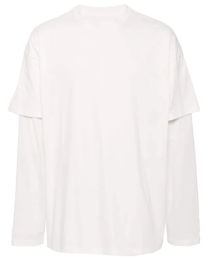 Jil Sander T-Shirt mit Logo-Print - Weiß Weiß