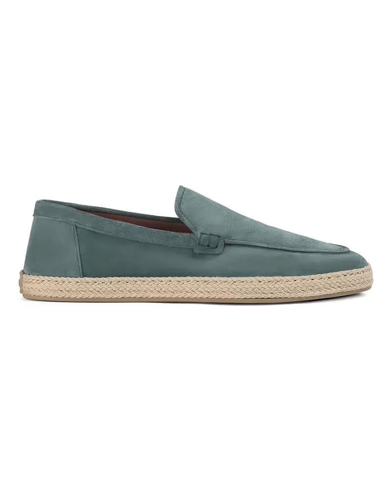 Doucal´s Horizon suede braided-trim espadrilles - Blau Blau