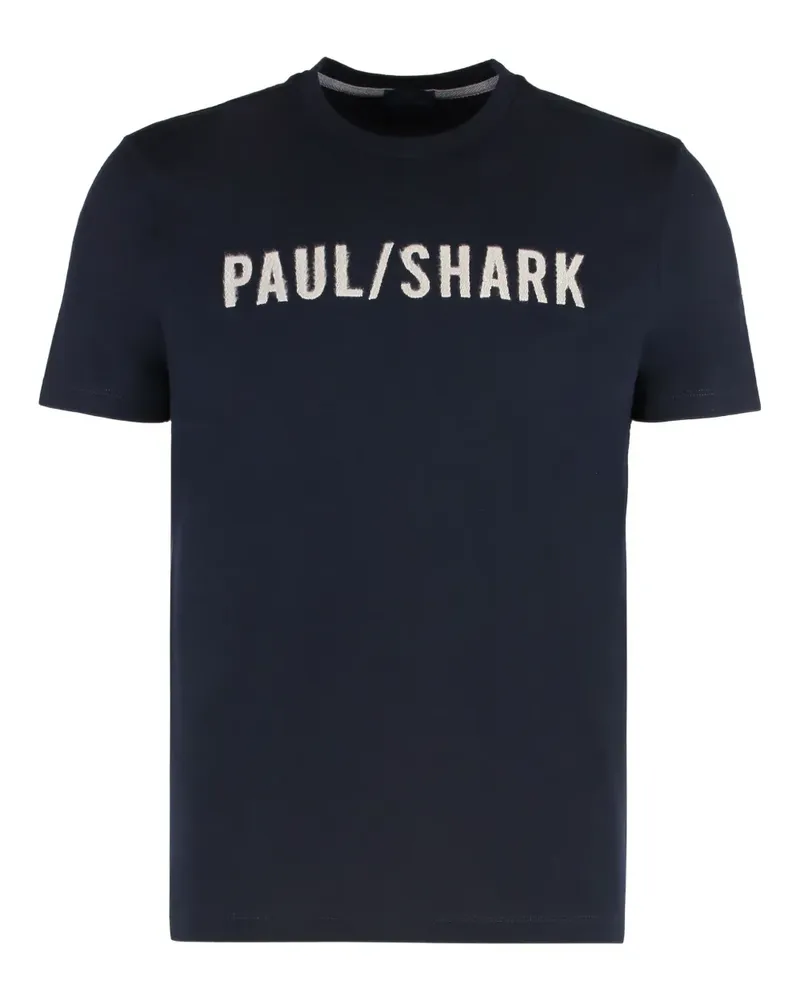 Paul & Shark T-Shirt mit Logo-Print - Blau Blau