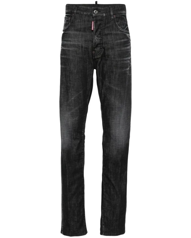 Dsquared2 Gerade 642 Jeans im Distressed-Look - Grau Grau