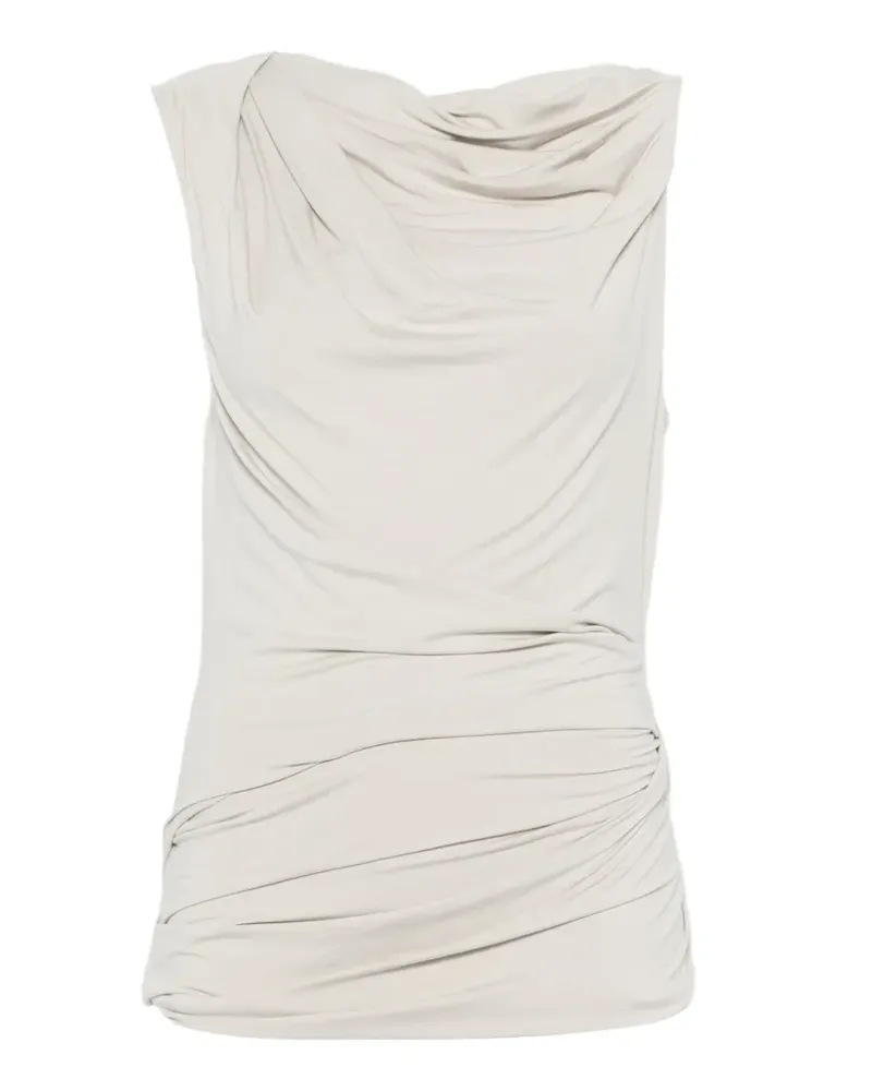 Entire Studios Gerafftes Drape Oberteil - Grau Grau