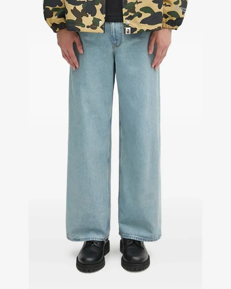 BAPE Jeans mit Logo - Blau Blau