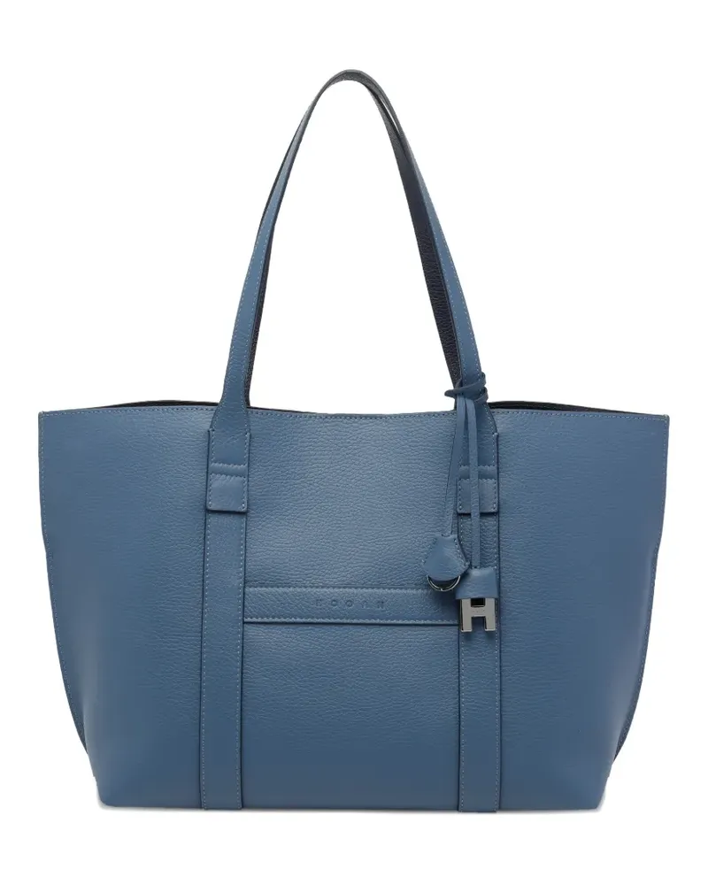 Hogan medium Script H-charm tote bag - Blau Blau