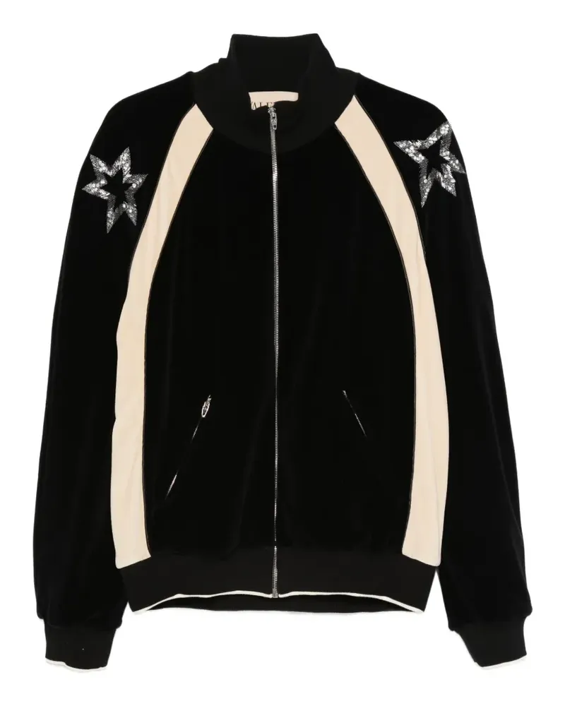 Valentino Garavani star-appliqué bomber jacket - Schwarz Schwarz