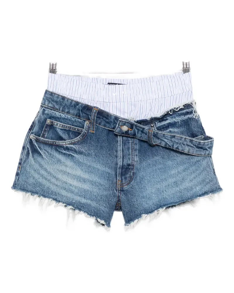 Alexander Wang boxer-layered shorts - Blau Blau