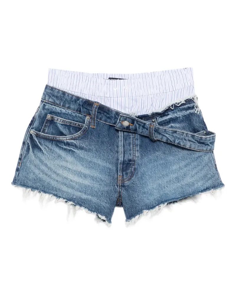 Alexander Wang Jeans-Shorts mit Boxerbund - Blau Blau