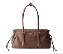 Mittelgroßer Bonnie Tote Bag aus Leder - Braun