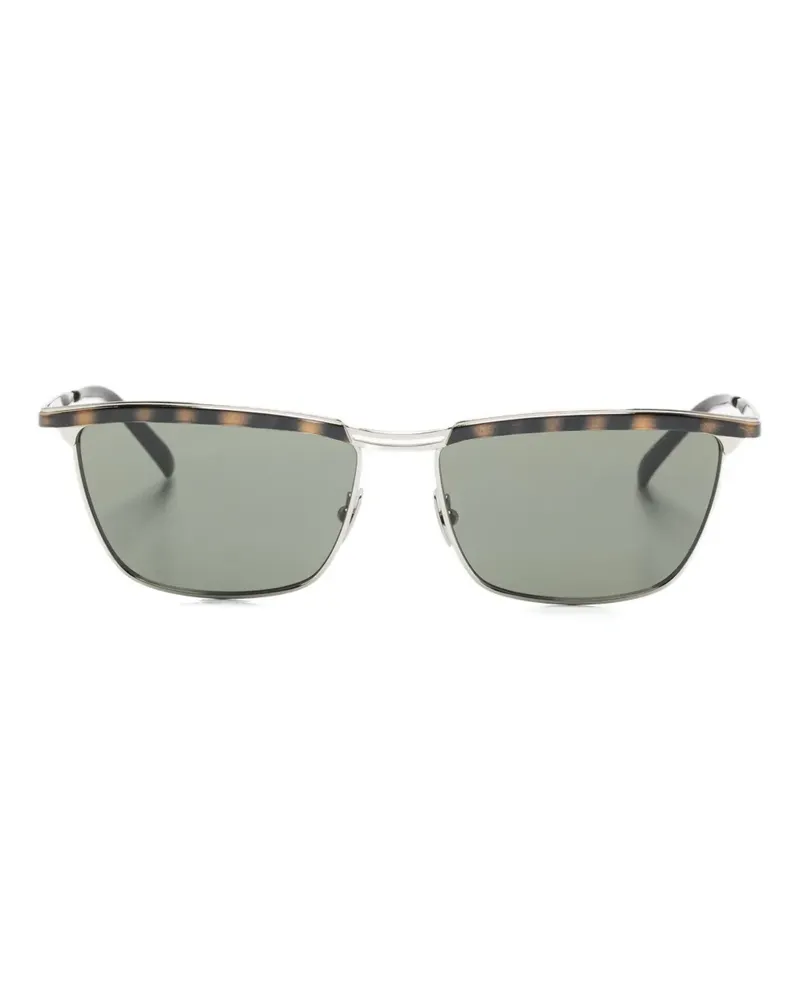 Saint Laurent Sonnenbrille mit Metallgestell - Braun Braun