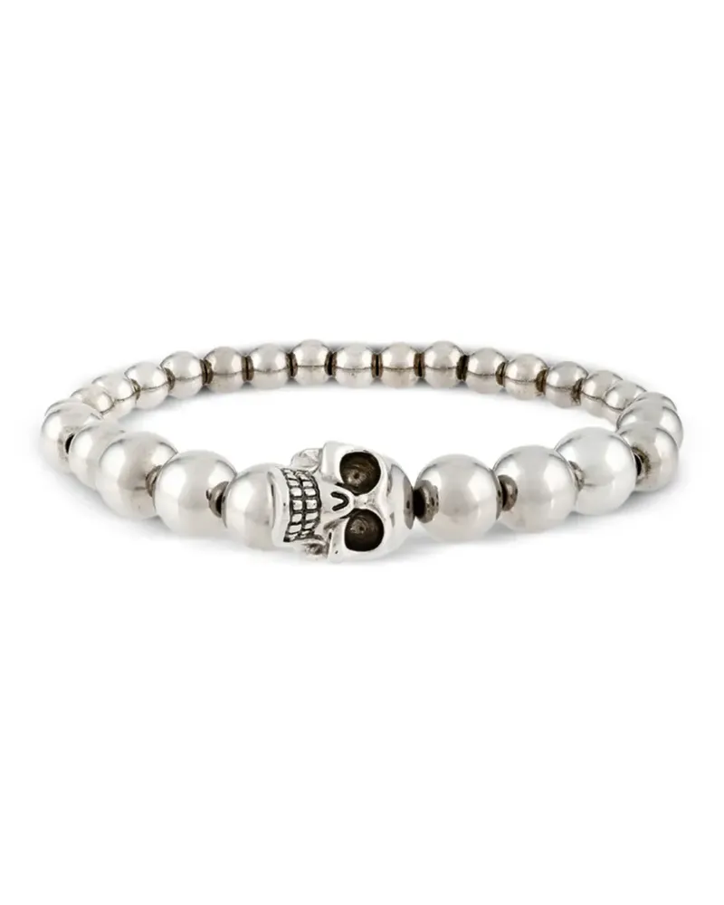 Alexander McQueen skull ball bracelet - Silber Silber