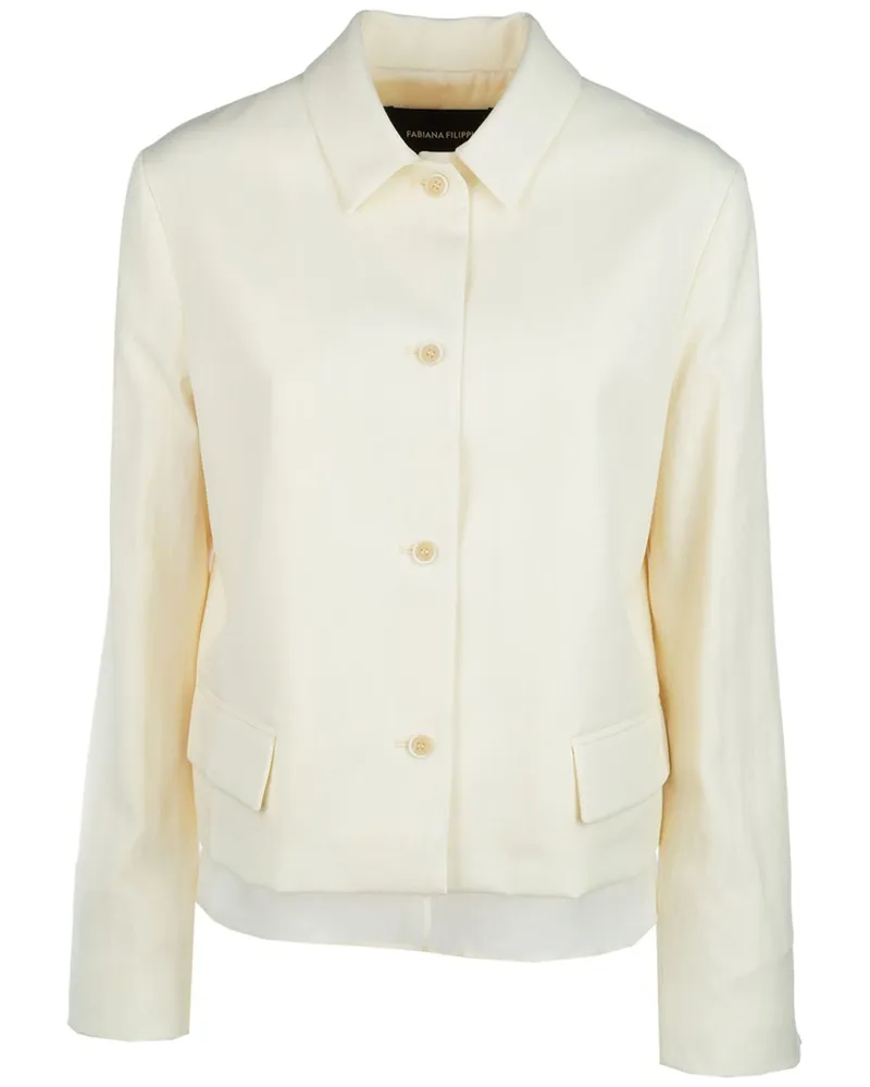 Fabiana Filippi Jacke aus Wolle - Weiß Weiß