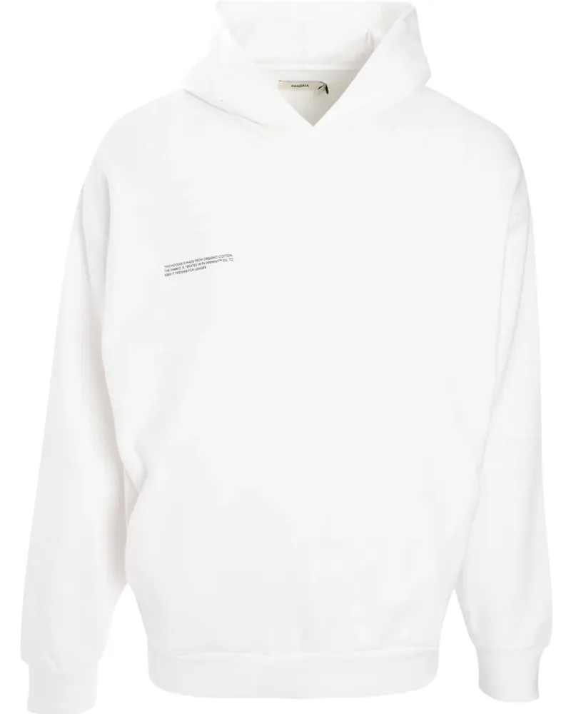 PANGAIA Hoodie mit Logo-Print - Weiß Weiß
